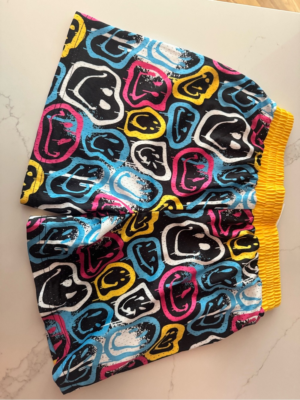 Baseball Lifestyle Printed Black Multicolor Shorts Brand - Picture 3 of 3